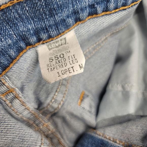 Vintage 550 Levi's Jeans Relaxed Fit Tapered Leg HTF Denim - Picture 6 of 8